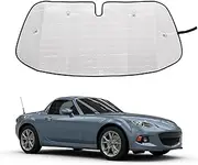 Car Front Windshield Sun Shade, Windshield Sunshade Foldable UV Ray Reflector, Auto Window Sun Shade for Mazda MX-5 RF Miata 2009-2015, Car Interior Sun Protection Visors