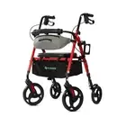 ELENKER Rollator Walker with Front Pouch, 10”Wheels, Sponge Padded Seat an
