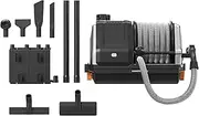 [Giraffe Tools] Grandstorm Vacuum Cleaner with 10M Retractable Hoses, Wall Mounted, Wet Dry Vacuum Cleaner with 6 Nozzles for Car Detailing Normal Version, Grey