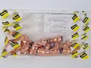 NEW Viega 77607 ProPress 1/2" x 1/2" 45° Copper Elbow (Bag of 10)
