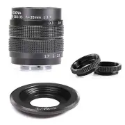 Fujian 35mm f/1.7 CCTV cine lens for Micro Four Thirds M4/3 / MFT Mount Camera