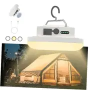 Hanging Camping Tent Light LED Rechargeable Portable Lantern 30W Pro(White)