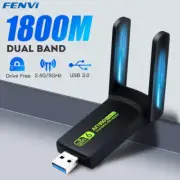 WiFi6 USB3.0 Adapter 802.11AX Band 2.4G/5GHz Wireless WiFi Dongle Network Card