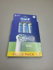 Oral B Cross Action Electric Toothbrush Replacement Brush Heads Refill, 3Count
