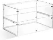 2 Tier Acrylic Cupcake Display Storage Cake Bakery Case Cabinet Muffin Donut ...
