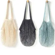 Reusable Produce Bags Cotton Mesh Grocery Bags,Washable Portable Vegetable Ba...
