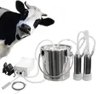 Portable Milking Machine for Goats/Cows Pulsation Vacuum Pump Milker with Sta...