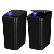 2 Pack Bathroom Trash can,Smart Touchless Trash Can,Automatic Motion Sensor T...