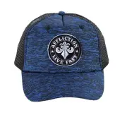 Affliction Men's Curved Bill Adjustable Snap Back Baseball Hat Blue Black