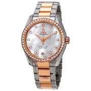 Original Omega Seamaster Aqua Terra Mother of Pearl Dial Ladies Watch 23125392155001