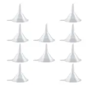 Small Funnel, 2inch Clear Plastic Mini Funnels for Science Lab Bottle Filling