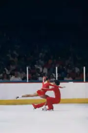 Tai Babilonia Randy Gardner Pairs ice skating event at the Ol- 1976 Old Photo 5
