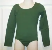 Bloch Forest Gr longsleeve LEOTARD CL5409 Cotton Spandex Front lined New w/tags