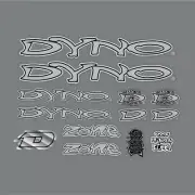 DYNO - 2000 ZONE for blue frame decal set - old school bmx