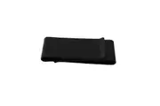 Mens Black 3Cms Wide Double Layer Solid Money Clip