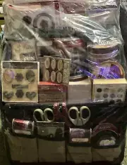 Scrapbooking Portafolia Scrap & Tote Burgundy Gift Set NEW
