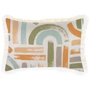 Cushion Cover-Coastal Fringe-Painterly-35cm x 50cm