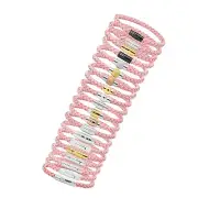 Unisex Men's Genuine Leather Stainless Steel Magnetic Clasp Bracelet Pink