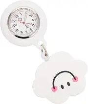 [CATIEBYE] Nurse Pocket Watch Digital Telescopic Stopwatch Chain Watches Electronic Two Carabiner Smartwatch Care Female De Women Ladybug Brown