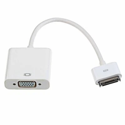 30 Pin Dock Connector to VGA Cable Adapter for Apple iPad 2 3 iPhone 4 4S