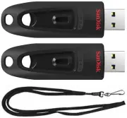 SanDisk 512GB Ultra 130MB/s High Speed USB 3.0 Flash Drive SDCZ48-512G (2 Pack)