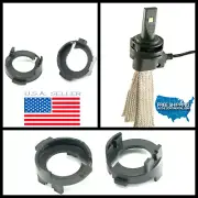 2pc H7 Bulb holders LED socket adapter retainer set FOR Kia Rio Forta Koup Rio5 (for: Kia)