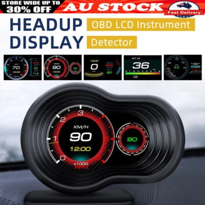 Auto Head Up Display Gauge GPS Smart Car HUD Gauge Digital Speedometer OBD2 AUS