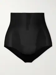 [Commando] Commando - Featherlight Control Stretch-jersey Briefs - Black - small small Black
