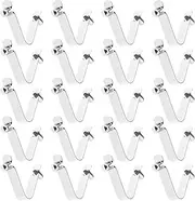 SING F LTD 20PCS Kayak Paddle Snap Spring Clips 6mm Push Button Spring Clip Locking Tube Pin for Kayak Paddle Tent Pole Manganese Steel Silver