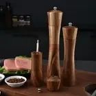 Manual Wooden Salt and Pepper Mill Sea Salt Jar Kitchen Tool Spice Grinder