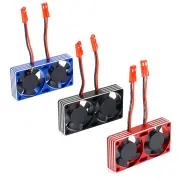 For OKHL Radiator 540 550 3650 3660 3670 Motor Cooling High Speed Metal Dual Fan 3010 1/7 1/8 1/10 Engine RC Cars Vehicl
