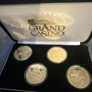 Grand Casino (Hinckley, Mille Lacs, MN) 1997 Wildlife Collector Coins With Case