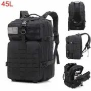 45L Tactical Backpack Army Military Hiking Assault Camping Fishing Traveling Bag