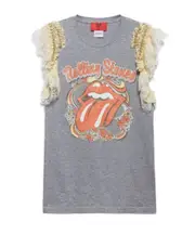 Aniye By Rolling Stones Graphic Top XS mixed gray