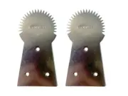 2 Pcs Coconut Grater Scraper Stainless Steel Blades High Quality