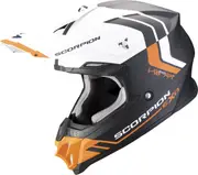 Scorpion VX-16 Evo Air Fusion, motocross helmet , color: Matt Black/White/Orange , size: M