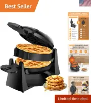 1400W Double Belgian Waffle Maker with 180° Flip & Easy Clean Nonstick Plates