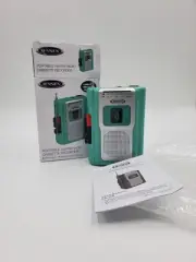 Jensen CR-100 Portable AM/FM Radio Cassette Player/Recorder – New (Open Box)