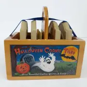 Brown Bag Set of Halloween Cookie Tiles Stamps Brand New Ghost Bat Tombstone