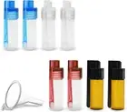 8 Pcs Portable Spice Containers Set, Camping Salt and Pepper Shakers with 1 Mini