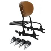 Sissy Bar Pad Luggage Rack & Mount Spools Fit For Indian Springfield 2016-2024