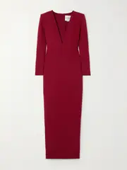 [ROLAND MOURET] ROLAND MOURET - Crepe Gown - Red - UK 12 UK 12 Red