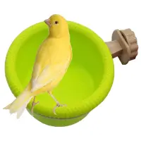 在飛比找蝦皮購物優惠-Va Bird浴缸帶掛鉤方便清潔塑料鸚鵡浴盒
