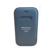 Apple Leather Sleeve For iPhone 12 Mini Baltic Blue MagSafe Genuine Leather New