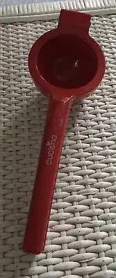 Cucisina Lemon/Lime Hand Squeezer/Juicer BRAND NEW Red Aluminum Commercial Grade