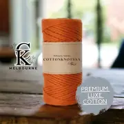 3MM 1ply PREMIUM LUXE macrame string TERRACOTTA 100m Single Strand Cord Cotton