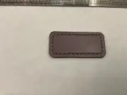 NEW Tumi 2” x 15/16” Leather Monogram Patch in LILAC PURPLE
