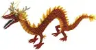 HANSA dragon red 60 animal stuffed toy