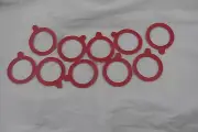 RUBBER SEALING RINGS Seal Rubber RINGS 65MM ID Preserving Jam Glass Jar SET 10 R