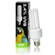 UVA UVB Light Bulb for Birds 2.4 UVB 20W Compact Flourescent Lamp for All Kin...